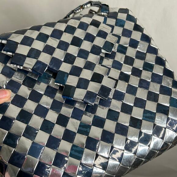 Vintage Y2K Candy Wrapping Purse Up cycle Recycle 11x9in - Picture 9 of 9